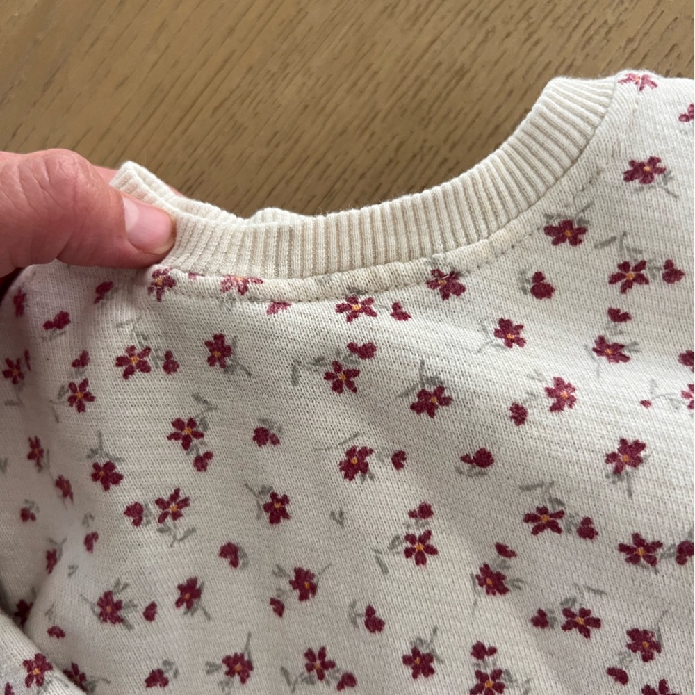 Zara floral matching sweat set in 3-6 months bay girl - Picture 2 of 7